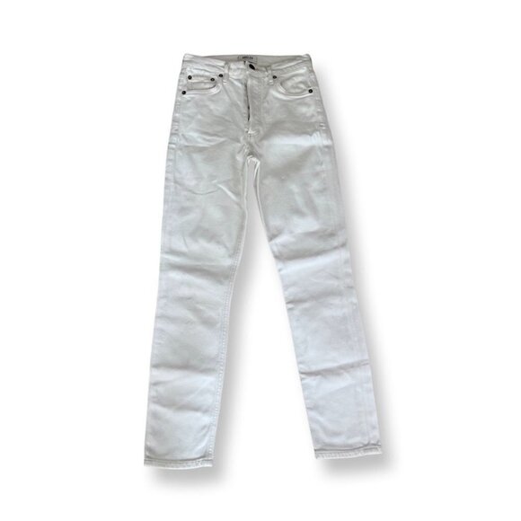 Agolde Nico white denim jeans size 24 - Picture 1 of 6